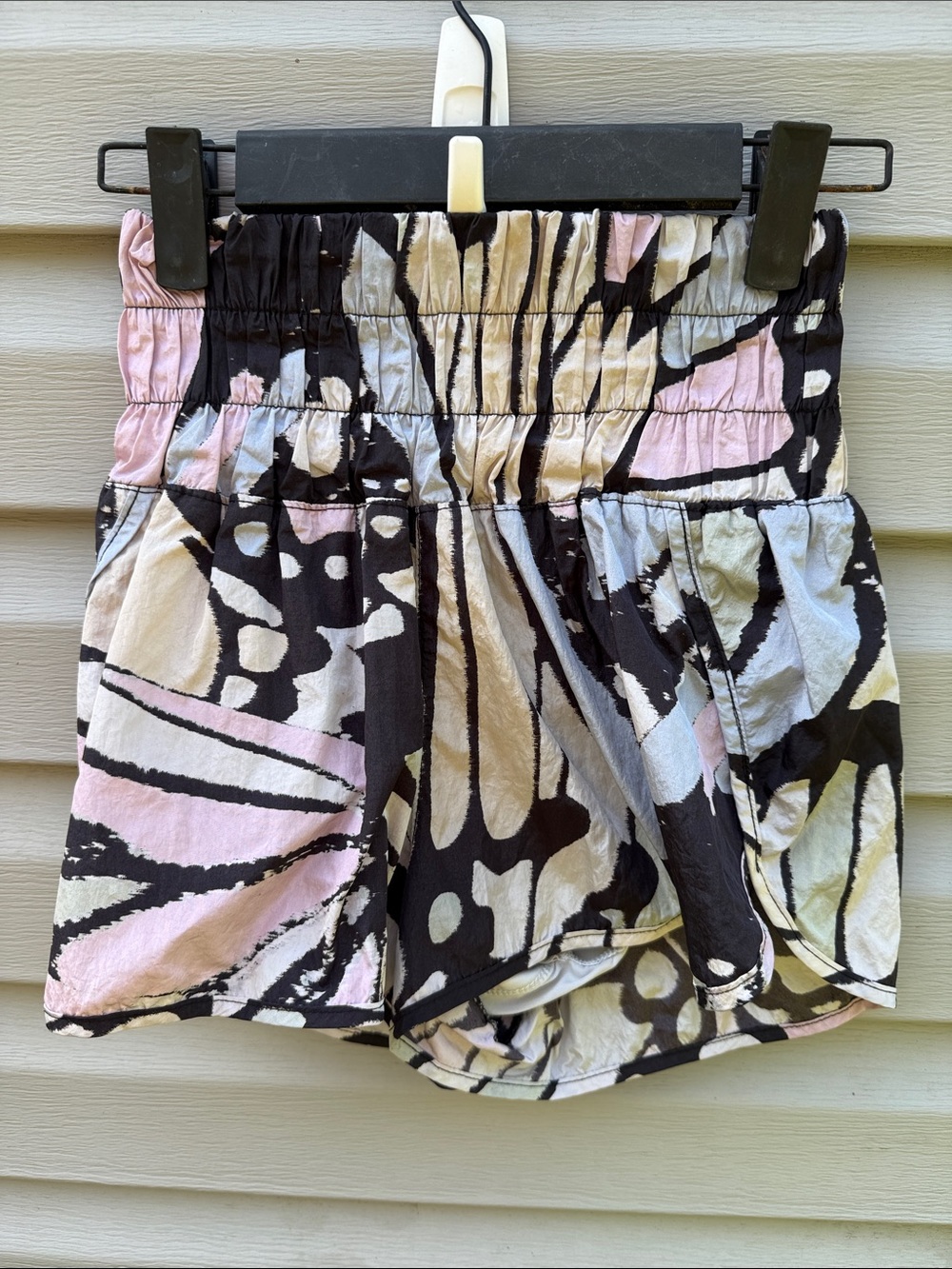 Free People Movement | Butterfly Print High Waistband Athletic Shorts size XS
